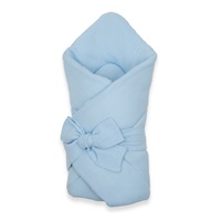 Mušelínová šněrovací zavinovačka New Baby blue