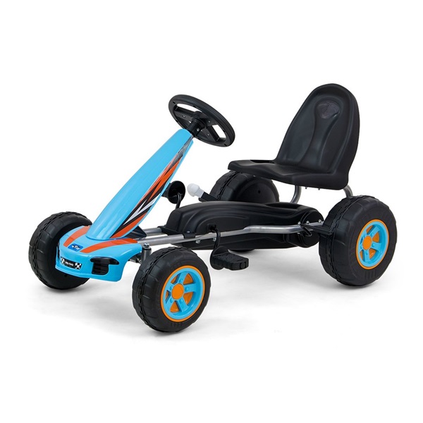 Dětská šlapací motokára Go-kart Milly Mally Viper modrá (poškozený obal)