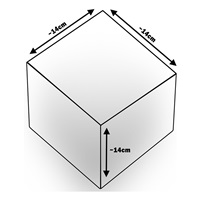 Pěnové kostky-sada 45 velkých pěnových kostek Pyramida grey white