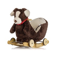 Houpací pejsek s melodií a kolečky Milly Mally Polly Plus Brown Dog