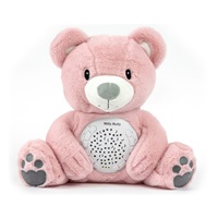 Plyšový usínáček medvídek s projektorem Milly Mally Bear pink