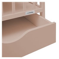 Dětská postýlka se šuplíkem New Baby BASIC kašmírová