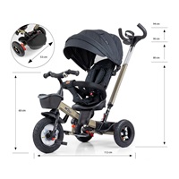 Dětská tříkolka Milly Mally Movi gold (POŠKOZENÝ OBAL)