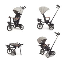 Luxusní dětská tříkolka s osvětlením Milly Mally Twinkle grey (Rozbaleno)