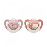 Dudlík NUK First Choice Night 0-6m 2 ks Bunny/Sheep