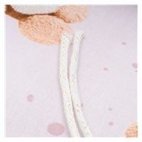 Mantinel do postýlky New Baby Love Teddy Bear pink