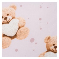Mantinel do postýlky New Baby Love Teddy Bear pink