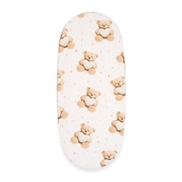 Bavlněné prostěradlo do kočárku New Baby Love Teddy Bear 35x75cm beige