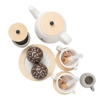 Dětský dřevěný čajový set Montessori Baby Mix (Poškozený obal)