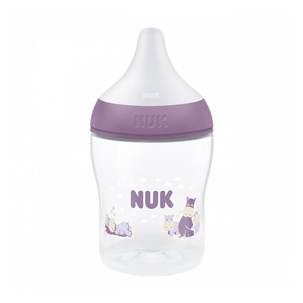 Kojenecká láhev NUK Perfect Match Temperature Control 150 ml Hippo