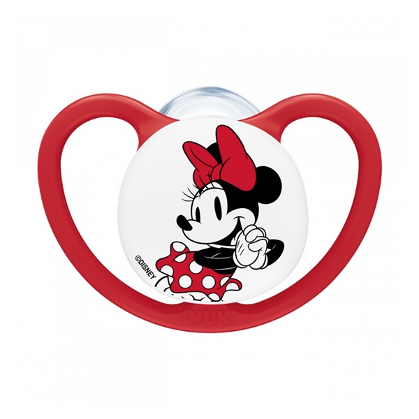 Dudlík NUK Perfect Match Air Disney Mickey Mouse 6-18 měsíců red