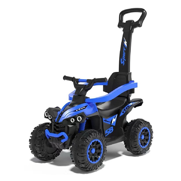 Dětské odrážedlo Baby Mix Mega s vodící tyčí modré (Zánovní)