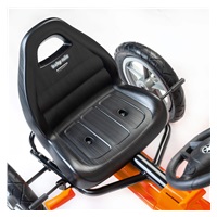 Dětská šlapací motokára Go-kart Baby Mix Buggy oranžová (Poškozený obal)