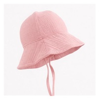 Kojenecký mušelínový klobouček New Baby pink