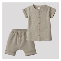 Kojenecká mušelínová košile s kraťasy New Baby linen
