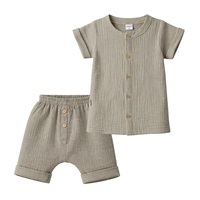 Kojenecká mušelínová košile s kraťasy New Baby linen