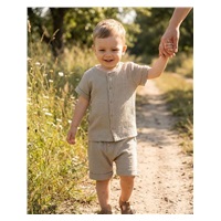 Kojenecká mušelínová košile s kraťasy New Baby linen