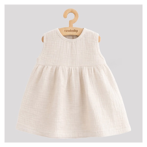 Kojenecké mušelínové šaty New Baby Ella linen