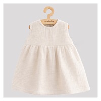 Kojenecké mušelínové šaty New Baby Ella linen