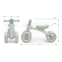 Dětské odrážedlo s LED světlem Milly Mally FLIXY cream