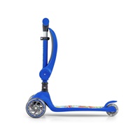 Tříkolová balanční koloběžka-scooter se sedátkem FUZZY Milly Mally blue