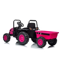 Elektrický traktor s vlečkou Milly Mally Farmer růžový