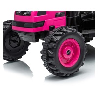 Elektrický traktor s vlečkou Milly Mally Farmer růžový