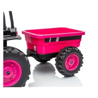 Elektrický traktor s vlečkou Milly Mally Farmer růžový