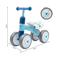 Dětské odrážedlo Baby Mix Baby Bike Černá bílá football (Zánovní)