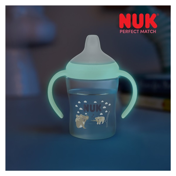 Kojenecká láhev NUK Perfect Match na učení svíticí ve tmě Koala 150 ml