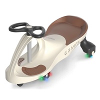 Dětské gravitační odrážedlo Gravity Milly Mally beige brown