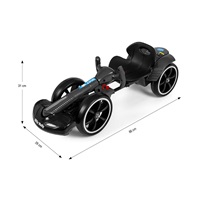 Elektrická motokára s dálkovým ovládáním a LED efekty GOKART BOLT Milly Mally black
