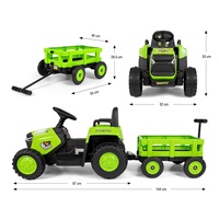 Elektrický traktor Milly Mally Rolly green