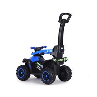 Dětské odrážedlo s vodící tyčí Milly Mally Wild 3v1 blue