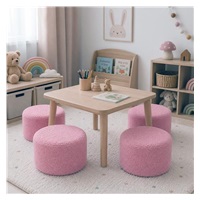 Dětská taburetka New Baby Teddy pink