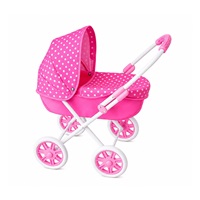 Dětský kočárek pro panenky New Baby Anička růžový
