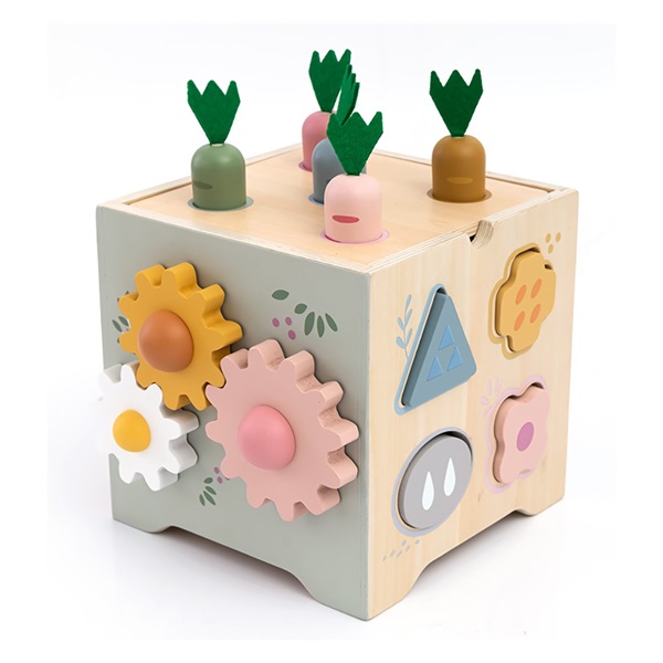 Dřevěné centrum aktivit Montessori Baby Mix