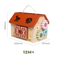 Dřevěný farmářský domeček Montessori Baby Mix