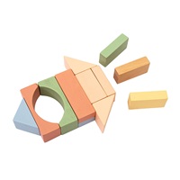 Dřevěné kostky Safari 120 ks Montessori Baby Mix