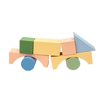 Dřevěné kostky Safari 120 ks Montessori Baby Mix