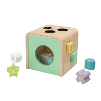 Vkládací kostka s tvary Montessori Baby Mix
