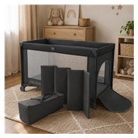 Dětská cestovní postýlka Milly Mally Mirage v přenosné tašce dark grey