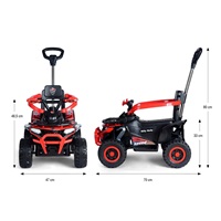 Elektrická čtyřkolka 2v1 Milly Mally Star ATV red