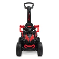 Dětské odrážedlo Baby Mix Mega Prime EVA s vodící tyčí červené (Poškozený obal)