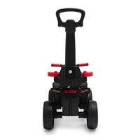 Dětské odrážedlo Baby Mix Mega Prime EVA s vodící tyčí červené (Poškozený obal)