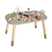 Dětský dřevěný Montessori hrací stolek s aktivitami Baby Mix