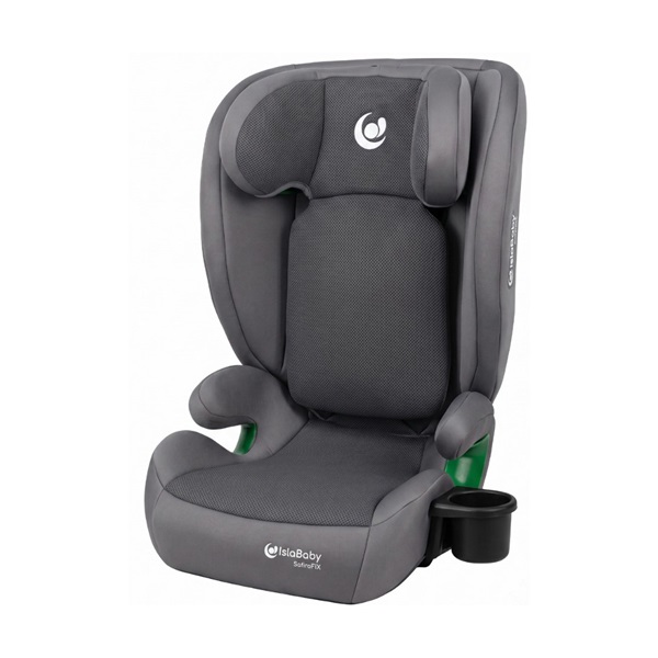 IslaBaby SafiroFix i-Size – autosedačka 100–150 cm, 15–36 kg s ISOFIX | Mesh Grey 2026