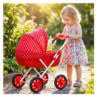 Dětský kočárek pro panenky New Baby Anička red