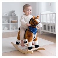 Houpací koník s melodií a šátkem Baby Mix Zeus (poškozený obal)