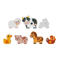 Dřevěné puzzle Farma se zvířátky
